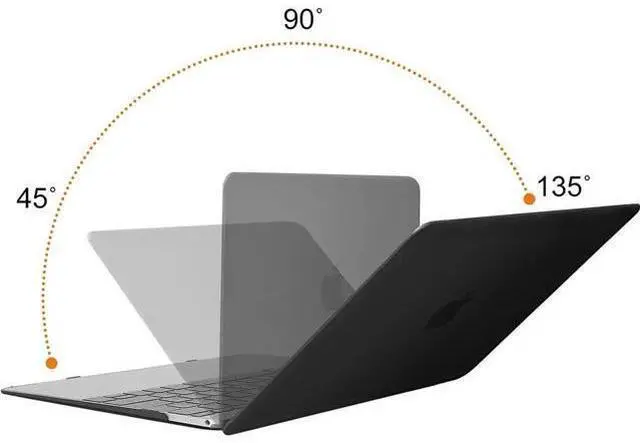 Alt view image 3 of 14 - Compatible with MacBook 12 inch Case with Retina Display Model: A1534, Release 2017 2016 2015, Plastic Hard Shell Case with Keyboard Cover Skin