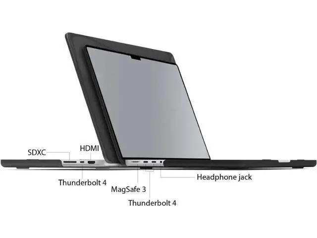 Alt view image 4 of 7 - Compatible with MacBook Pro 14 inch Case 2023 2022 2021 Release M2 A2779 A2442 M1 Pro/Max Chip with Touch ID, Hard Shell Case with Keyboard Cover