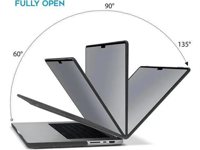 Alt view image 5 of 7 - Compatible with MacBook Pro 14 inch Case 2023 2022 2021 Release M2 A2779 A2442 M1 Pro/Max Chip with Touch ID, Hard Shell Case with Keyboard Cover