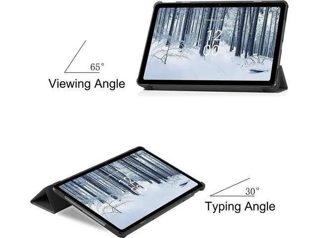 Alt view image 5 of 7 - Case for Nokia T21 Case 10.4 Inch 2022, Trifold Slim Smart Stand Cover Hard Shell for Nokia T21 10.4" Tablet 2022 Release with Universal Stylus Pen