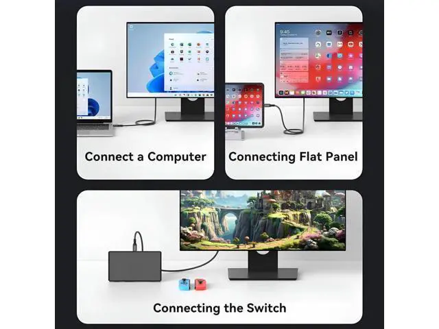 Alt view image 4 of 7 - AomoproingLong Type C to C Cable 16.4FT, 20Gbps/100W/USB C 3.2 Gen 2, 4K@60Hz Video and Audio Output Cord, 20V/5A USB C to C Male Connection, Suport Thunderbolt 3 for MacBook Pro, Dell, Arzopa, Galaxy