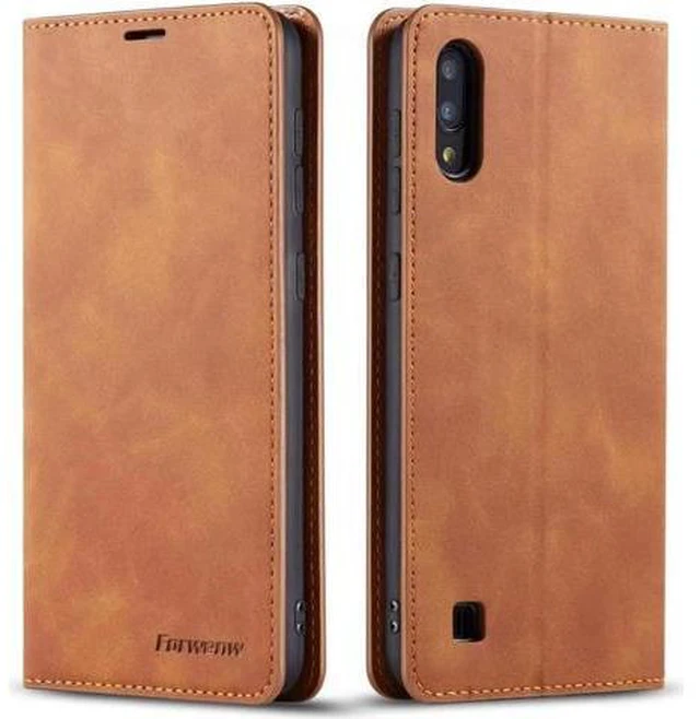 Main image of Samsung Galaxy M10 Case Galaxy A10 Phone Leather Cover (Not Fit A10E) with Holder & Card Slots & Wallet for Samsung Galaxy A10 6.2" Brown
