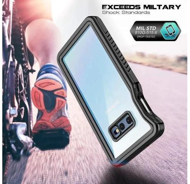 Alt view image 6 of 14 - For Samsung Galaxy S10E Waterproof Case, Underwater Snowproof Dirtproof Shockproof Full Body Cover Waterproof Case for Samsung Galaxy S10E 5.8 inch