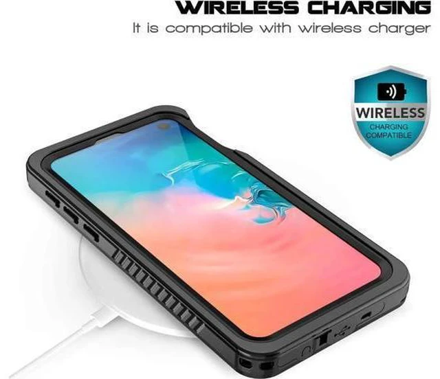 Alt view image 7 of 14 - For Samsung Galaxy S10E Waterproof Case, Underwater Snowproof Dirtproof Shockproof Full Body Cover Waterproof Case for Samsung Galaxy S10E 5.8 inch