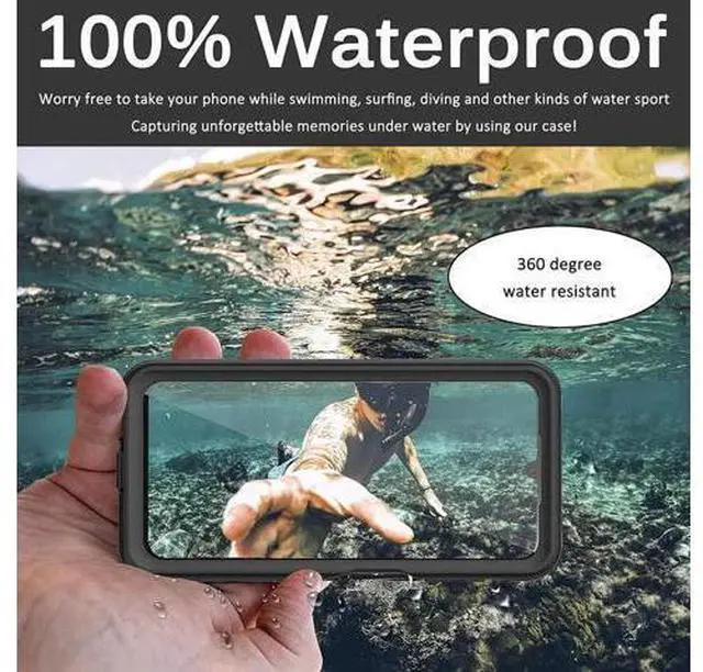 Alt view image 7 of 7 - For Samsung Galaxy A14 5G Waterproof Case, with Built-in Screen Protector, Full Protection Shockproof Dustproof Phone Cover for Samsung Galaxy A14 5G