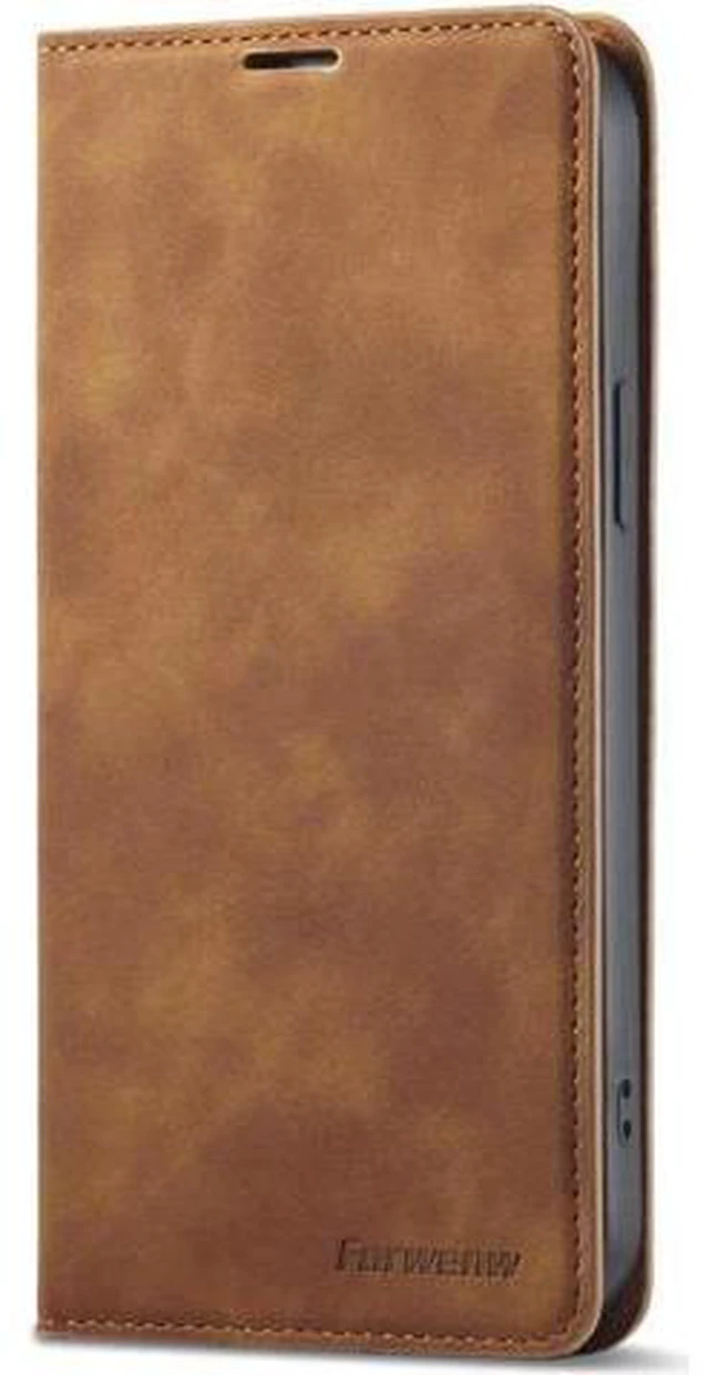 Alt view image 2 of 6 - Case for iPhone 15 Plus 6.7 inch Premium PU Leather Cover with Card Holder Kickstand Shockproof Flip Wallet Cover Brown
