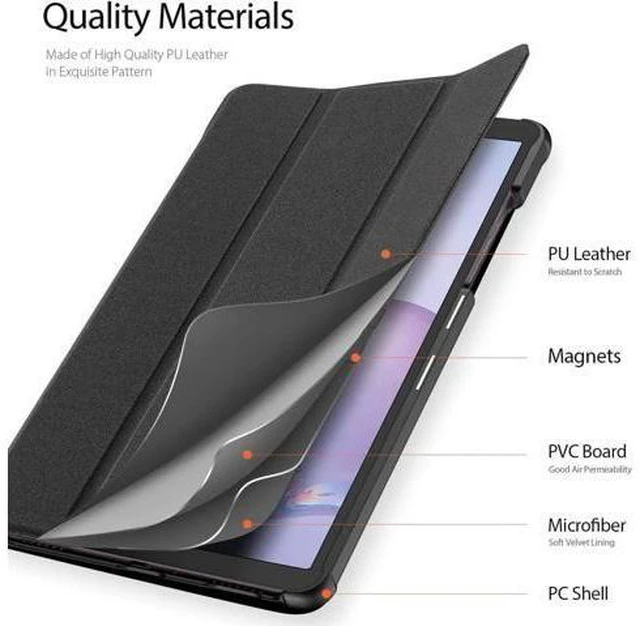 Alt view image 4 of 7 - Case for Samsung Galaxy Tab A 8.4 2020 SM-T307 Verizon/T-Mobile/Sprint PU Leather Slim Folio Cover with Trifold Stand for Galaxy Tab A 8.4 Inch 2020