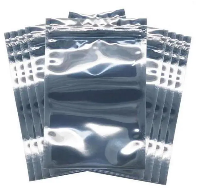Main image of Aomoproing 100 Pcs Antistatic Bag (10x15cm/ 4 X 6 inches) Resealable for 2.5 Inch SSD HDD and Electronic Device Anti Static Bag New