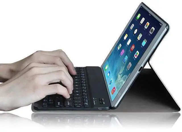 Alt view image 5 of 7 - iPad mini 4 Keyboard Case Slim Shell Lightweight Cover with Magnetically Detachable Wireless Bluetooth Keyboard for Apple iPad mini 4 2015 Release