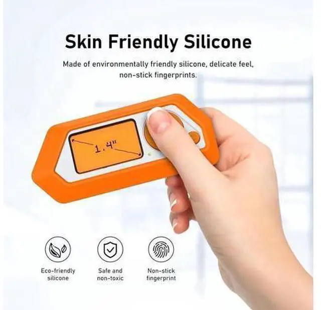 Alt view image 2 of 7 - Protective Case Cover Case for Flipper Zero Soft Silicone Accessories - Fluorescent Orange Skin Glow in Dark