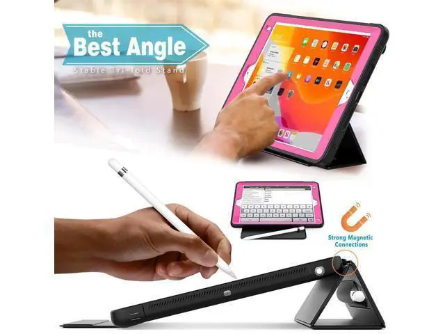 Alt view image 2 of 6 - New iPad 9.7 inch 2017 2018 Case iPad 5th 6th Generation Case Smart Magnetic Auto Sleep Wake Stand Cover