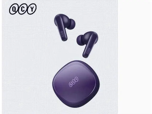 Main image of QCY T13 True Wireless Earbuds Bluetooth 5.1 Headphones Touch Control with Charging Case Waterproof Stereo Earphones in-Ear Built-in Mic Headset 40H Playtime (White) Purple
