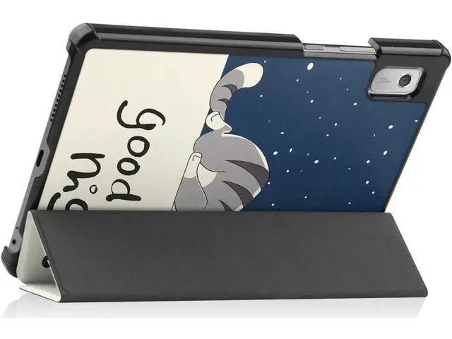 Alt view image 4 of 7 - Case for Lenovo Tab M9 2023 9 inch Tablet Model TB-310XU / TB-310FU, Slim Lightweight Stand Hard Shell Protective Cover with Stylus Pen Lazy Cat