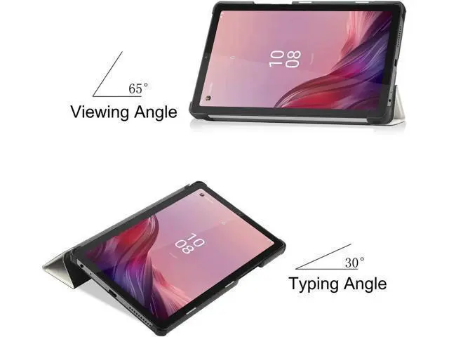 Alt view image 7 of 7 - Case for Lenovo Tab M9 2023 9 inch Tablet Model TB-310XU / TB-310FU, Slim Lightweight Stand Hard Shell Protective Cover with Stylus Pen Lazy Cat