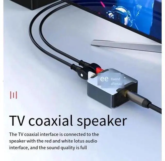 Alt view image 3 of 7 - The digital coaxial audio converter fiber optic is suitable for converting the output audio cable Spdif of Xiaomi TV to analog AUX