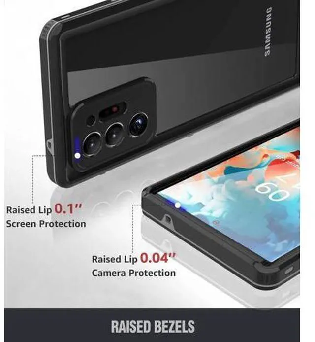 Alt view image 4 of 7 - For Samsung Galaxy Note 20 Ultra Case, Waterproof Shockproof Phone Case with Screen Protector for Samsung Note 20 Ultra 5G 6.9 inch