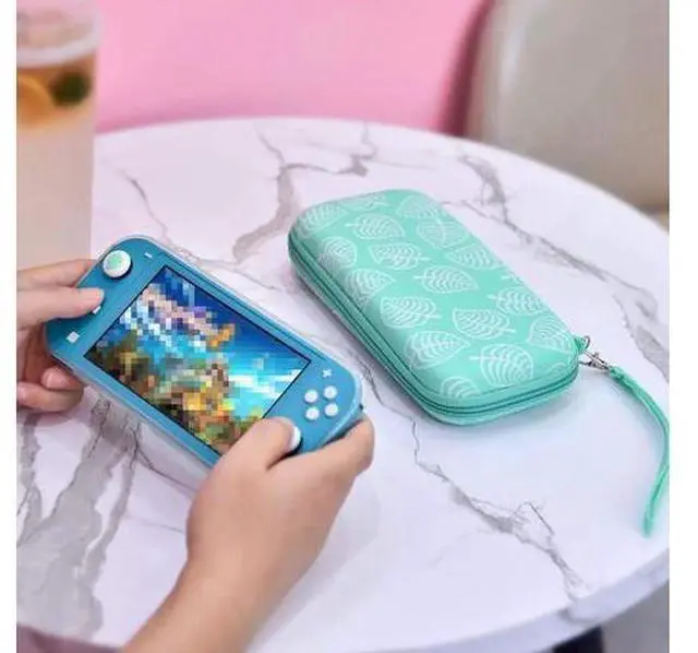 Alt view image 6 of 14 - Switch Lite Accessories Kit, Accessories Bundle with Carrying Case, Protective Cover case, 2-Pack Tempered Glass Screen Protector, 4 Thumb Grips