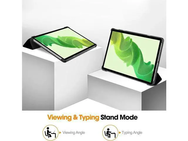 Alt view image 7 of 7 - Case for Oppo Realme Pad 2 11.5 inch 2023, Folio Slim Smart Cover Lightweight Hard Shell Protective Case with Multi-Angle Stand, Universal Stylus Pen