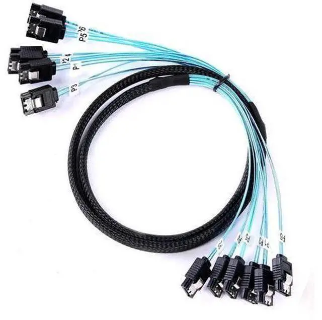 Main image of Aomoproing SATA-III Cable-1M 6Pcs/Set-6Gbps-SATA Cable Long Replacement for Bitcoin Computer-Server CD DVD Drives Raid HDD-SSD (3.3FT)
