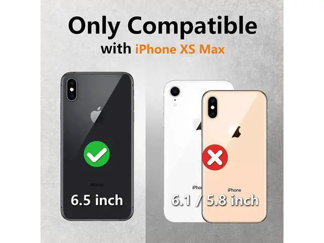 Alt view image 5 of 7 - For iPhone Xs Max Waterproof Case, Built-in Screen Protector Full-Body Clear Back Cover Heavy Duty Shockproof Case for iPhone Xs Max 6.5 inch