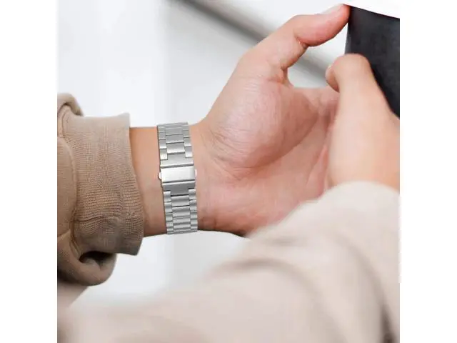 Alt view image 7 of 7 - Band Replacement Compatible with Garmin Fenix 5 / 5 Plus / Forerunner 935 / 945 Premium Stainless Steel Metal Watch Band with Quick Release Connector Fit Fenix 5 / 5 Plus / Forerunner 935 945