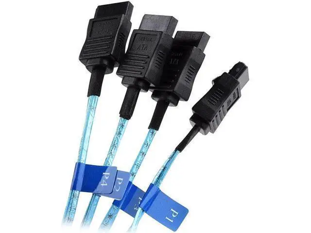 Alt view image 4 of 7 - Aomoproing COFIER Internal Mini SAS to SATA Reverse Breakout Cable (SFF-8087 to SATA) 1.6 Feet