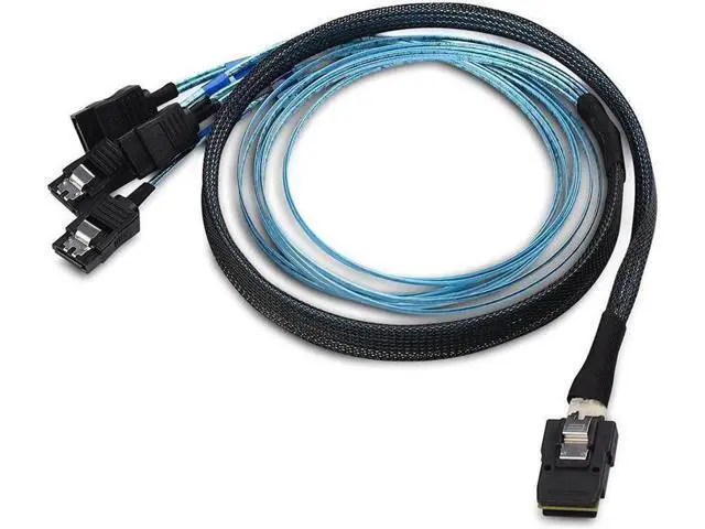 Alt view image 7 of 7 - Aomoproing COFIER Internal Mini SAS to SATA Reverse Breakout Cable (SFF-8087 to SATA) 1.6 Feet