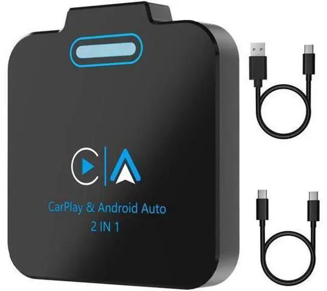 Main image of Aomoproing Android Auto & CarPlay Wireless Adapter - 2 in 1 Wireless for iPhone & Android, Plug & Play for Factory Wired Cars - Supports iOS 10+