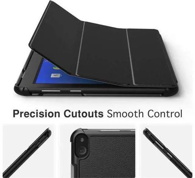Alt view image 4 of 14 - Case for Lenovo Tab P10 10.1 inch 2019 Model TB-X705F Ultra Slim Lightweight Smart Shell Stand Cover with Auto Wake & Sleep