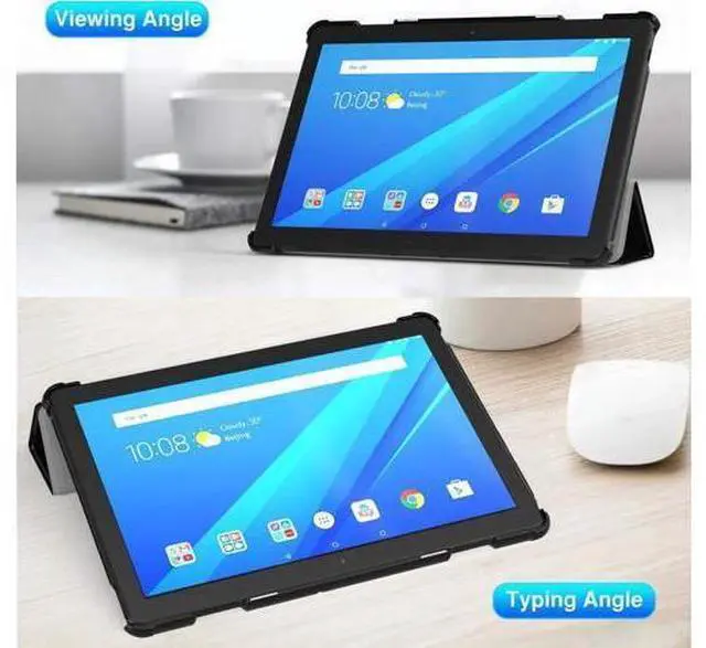 Alt view image 6 of 14 - Case for Lenovo Tab P10 10.1 inch 2019 Model TB-X705F Ultra Slim Lightweight Smart Shell Stand Cover with Auto Wake & Sleep