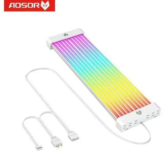 Main image of COOLMOON AOSOR AL200 Lamp Tape 5V ARGB Aura Sync Flexible Light Bar Widening Bendable Multifunctional DIY for 3x8P Graphics Card