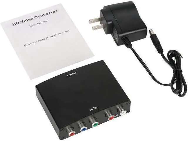 Alt view image 3 of 7 - Component to HDMI Converter, 5RCA Component RGB YPbPr to HDMI Converter Supports 1080P Video Audio Converter Adapter for DVD PSP Xbox 360 PS2 Nintendo NGC to New HDTV Monitor or Projector