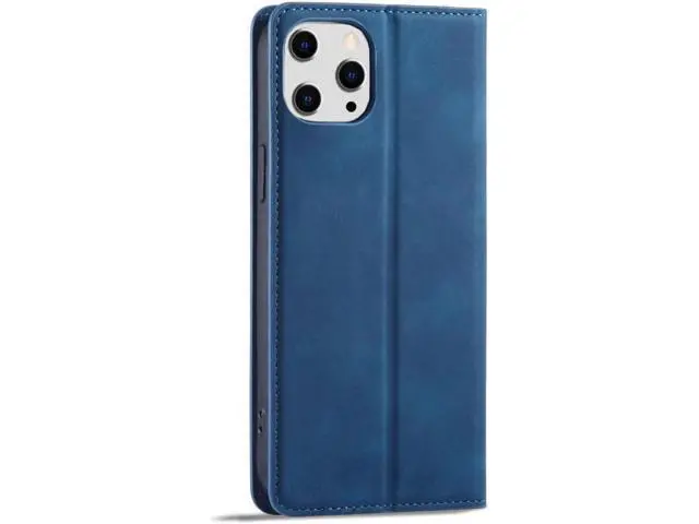 Alt view image 2 of 7 - Case for iPhone 15 Pro 6.1 inch Premium PU Leather Cover with Card Holder Kickstand Shockproof Flip Wallet Cover Blue