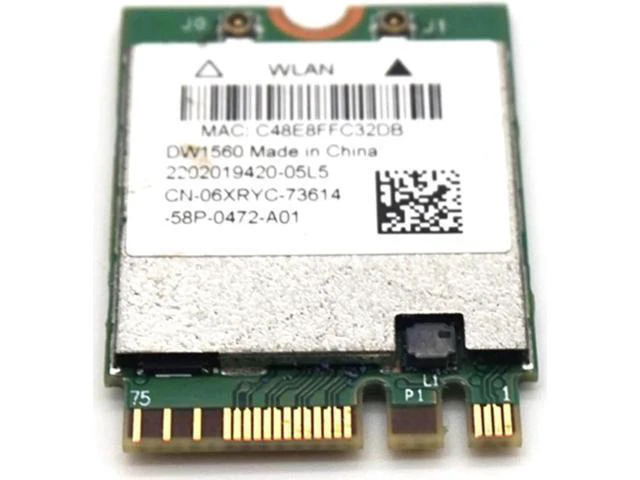 Alt view image 7 of 14 - DW1560 BCM94352Z NGFF M.2 WiFi WLAN Bluetooth 4.0 802.11ac 867Mbps BCM94352 wireless card WLAN