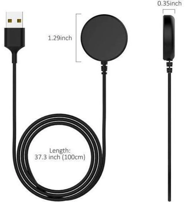 Alt view image 3 of 14 - 2-Pack Compatible with Samsung Galaxy Watch Active / Active 2 Charger Dock Wireless Charging Cable for Samsung Galaxy Active 1 / Active 2 Watch SM-R500 / SM-R820 / SM-R830