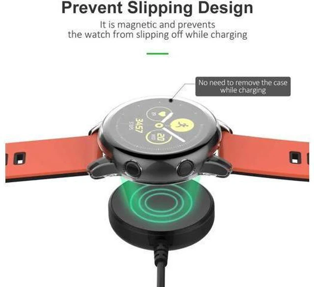 Alt view image 5 of 14 - 2-Pack Compatible with Samsung Galaxy Watch Active / Active 2 Charger Dock Wireless Charging Cable for Samsung Galaxy Active 1 / Active 2 Watch SM-R500 / SM-R820 / SM-R830