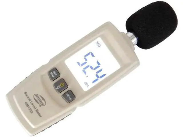 Alt view image 3 of 6 - 30-130dB Digital sound Level Meter Noise Tester GM1352 in Decibels LCD Screen Noisemeter With Blister Pack