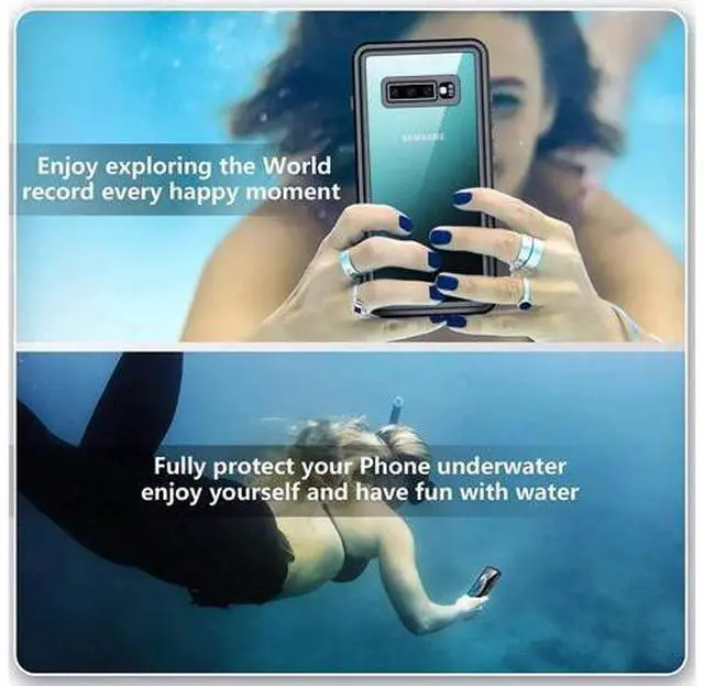 Alt view image 4 of 7 - For Samsung Galaxy S10 5G Case, S10 Waterproof Case with Built-in Screen Protector, Full Body Protective Heavy Duty Shockproof Cover IP68 Waterproof Clear Case for Samsung Galaxy S10 5G 6.7 inch