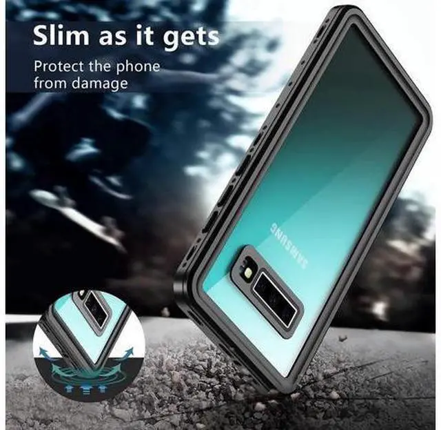 Alt view image 7 of 7 - For Samsung Galaxy S10 5G Case, S10 Waterproof Case with Built-in Screen Protector, Full Body Protective Heavy Duty Shockproof Cover IP68 Waterproof Clear Case for Samsung Galaxy S10 5G 6.7 inch