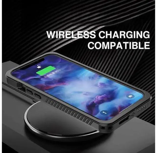 Alt view image 2 of 14 - iPhone 12 Pro Case 6.1 inch, Waterproof Dustproof Shockproof Case with Built-in Screen Protector, Full Body Underwater Protective Clear Back Cover