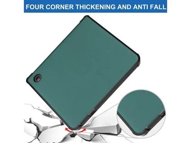 Alt view image 7 of 7 - Slim Case for Kobo Sage 2021 Release - Soft TPU Protective Back Cover with Auto Wake/Sleep for 8 inch Kobo Sage eReader Dark Green