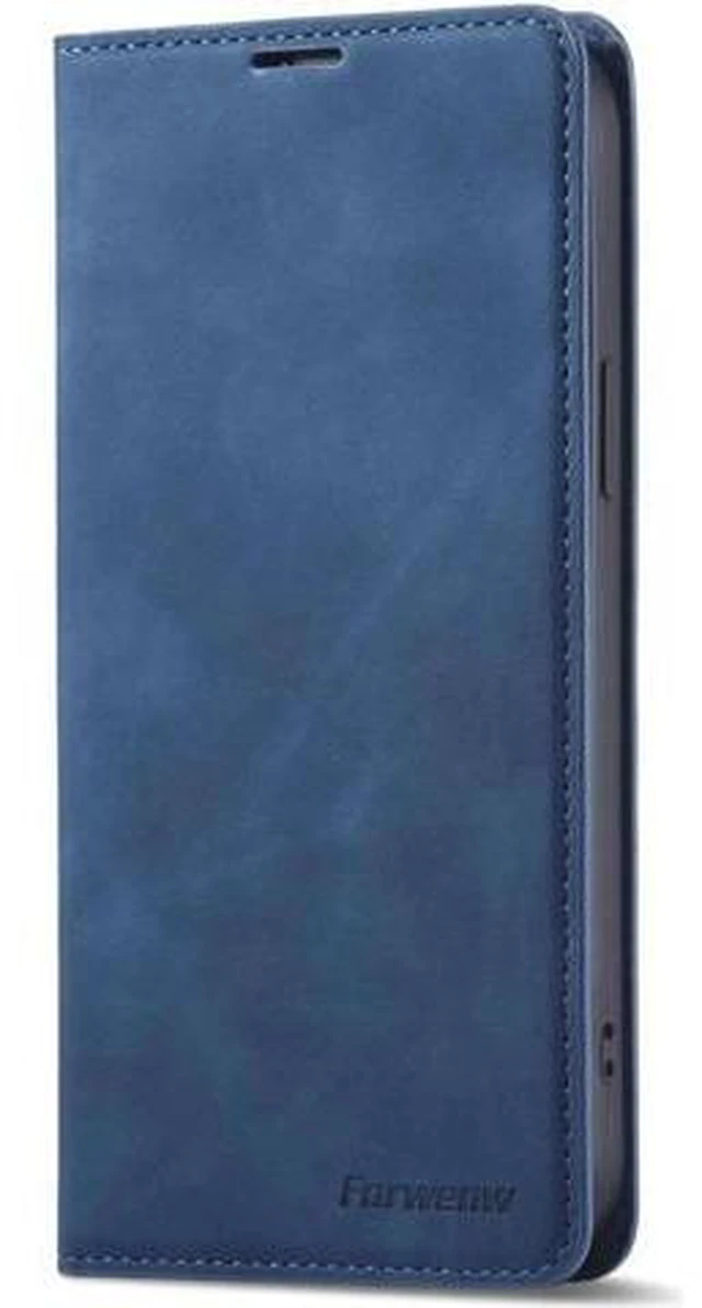 Alt view image 3 of 7 - Case for iPhone 15 5G 6.1 inch Premium PU Leather Cover with Card Holder Kickstand Shockproof Flip Wallet Cover Blue