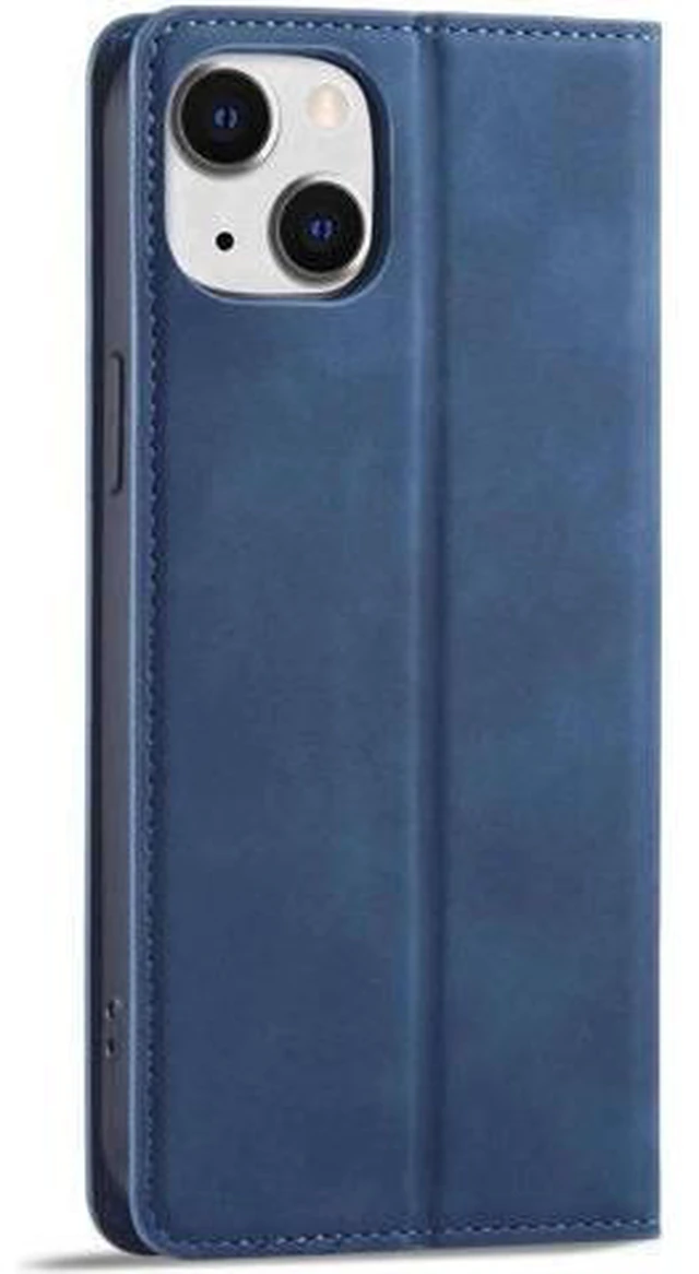Alt view image 4 of 7 - Case for iPhone 15 5G 6.1 inch Premium PU Leather Cover with Card Holder Kickstand Shockproof Flip Wallet Cover Blue