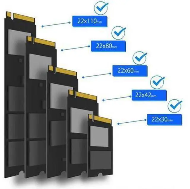 Alt view image 3 of 7 - Aomoproing PA21 Dual M.2 NVMe to PCIe 4.0 X8 Adapter Without PCIe Bifurcation Function, Support 22110/2280/2260/2242/2230 Size (PCIe Bifurcation Motherboard is Required)