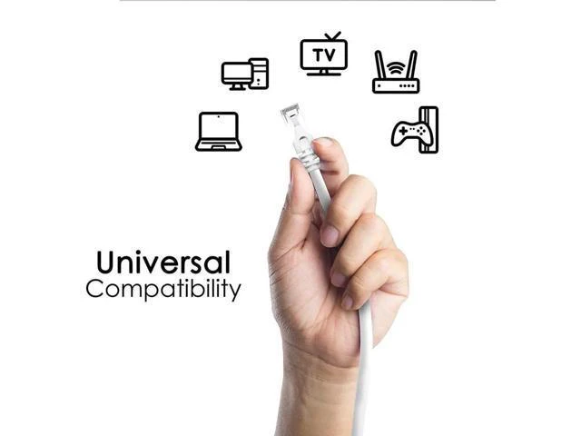 Alt view image 6 of 14 - 100ft / 30M Cat6 Ethernet Cable for Gaming, 100ft. LAN Network Patch Cord Wire -High Speed Internet Cable with Clips, RJ45, 24AWG, 500MHz Connectors for Router Modem, Compatible with PS4 PS5 (Gray)
