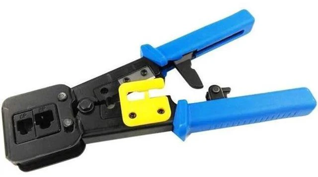 Alt view image 2 of 5 - Aomoproing Networking Pliers RJ45 RJ11 Crimping Cable Stripper Crimper RJ45 Pressing Line Clamp Pliers