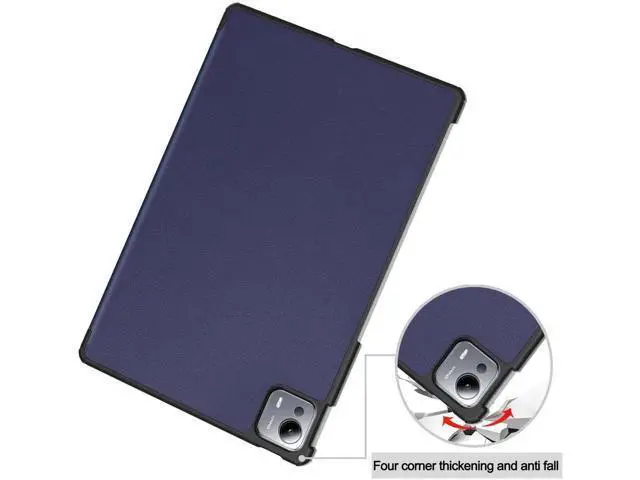 Alt view image 3 of 6 - Case for Xiaomi Pad 7 Ultra 14 inch 2025, Slim Smart Cover Lightweight Hard Shell Protective Cover with Multi-Angle Stand, Universal Stylus Pen Blue