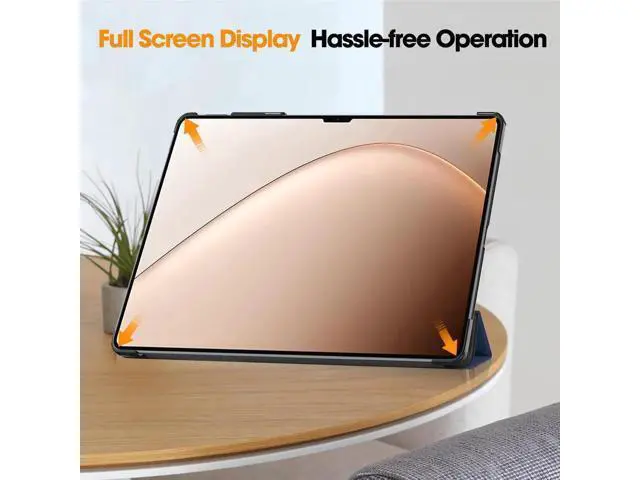 Alt view image 6 of 6 - Case for Xiaomi Pad 7 Ultra 14 inch 2025, Slim Smart Cover Lightweight Hard Shell Protective Cover with Multi-Angle Stand, Universal Stylus Pen Blue