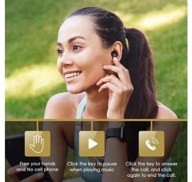 Alt view image 3 of 7 - Wireless Earbuds, 3D Stereo Sound Wireless Headphones Touch Control Wireless Sport Earbud with Breathing Mini in-Ear Sports Earphones Noise Cancelling Headsets, Bluetooth Earbuds Upgrade 5.0