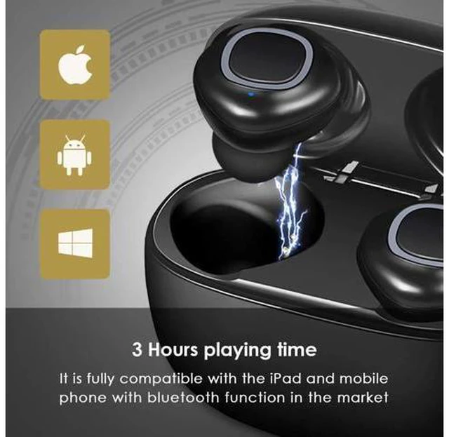 Alt view image 2 of 7 - Wireless Earbuds, 3D Stereo Sound Wireless Headphones Touch Control Wireless Sport Earbud with Breathing Mini in-Ear Sports Earphones Noise Cancelling Headsets, Bluetooth Earbuds Upgrade 5.0